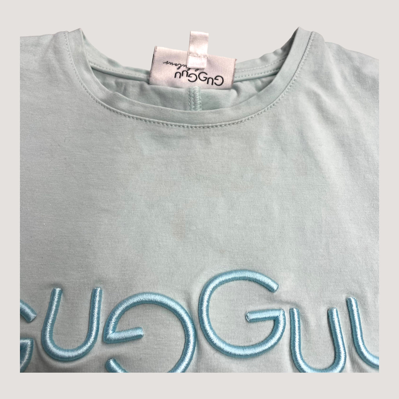Gugguu logo t-shirt, sky blue | 116cm
