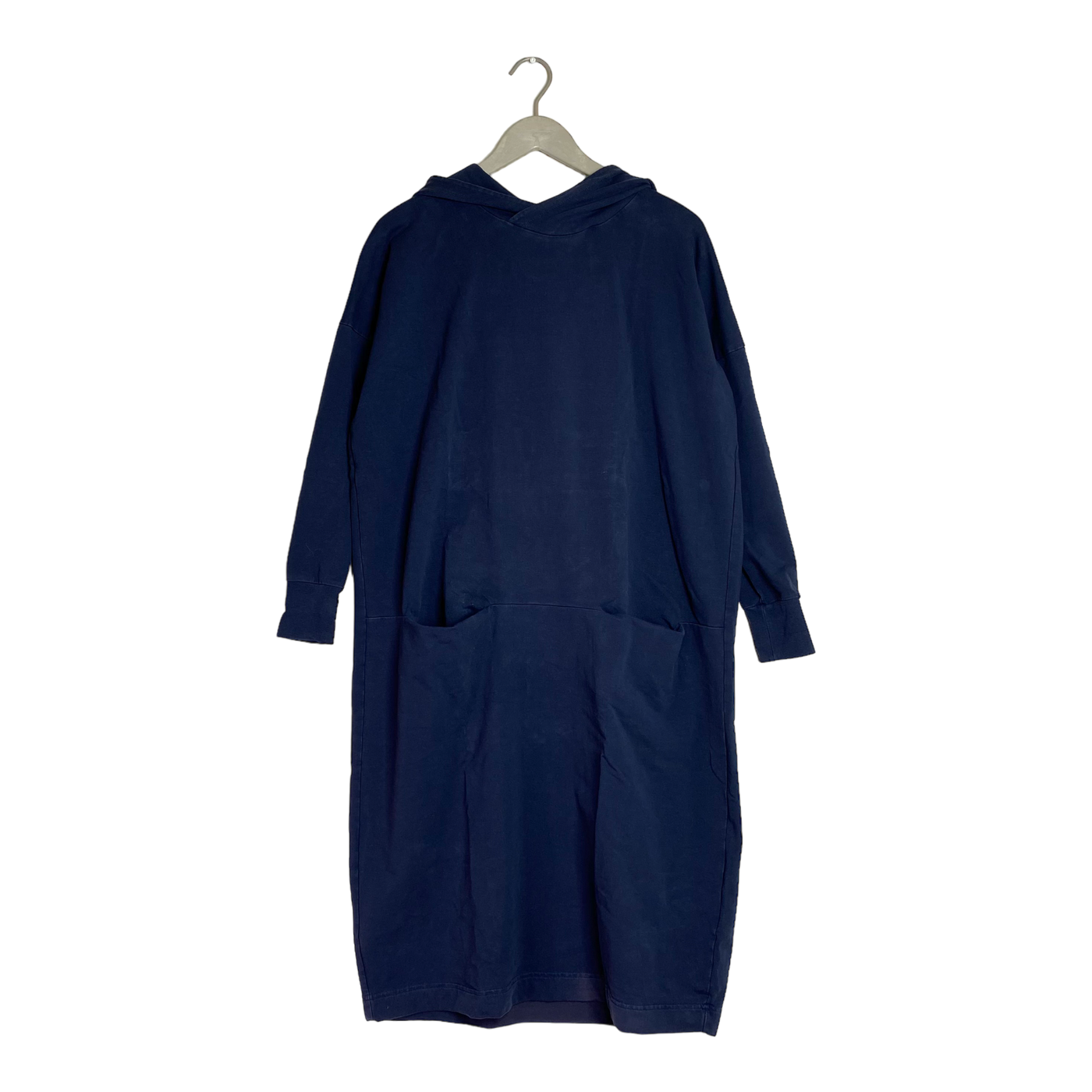 Papu giant split hoodie dress, midnight blue | woman M