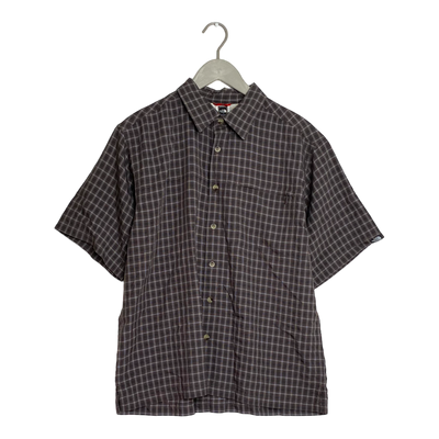 The North Face button-up shirt, grid | man M