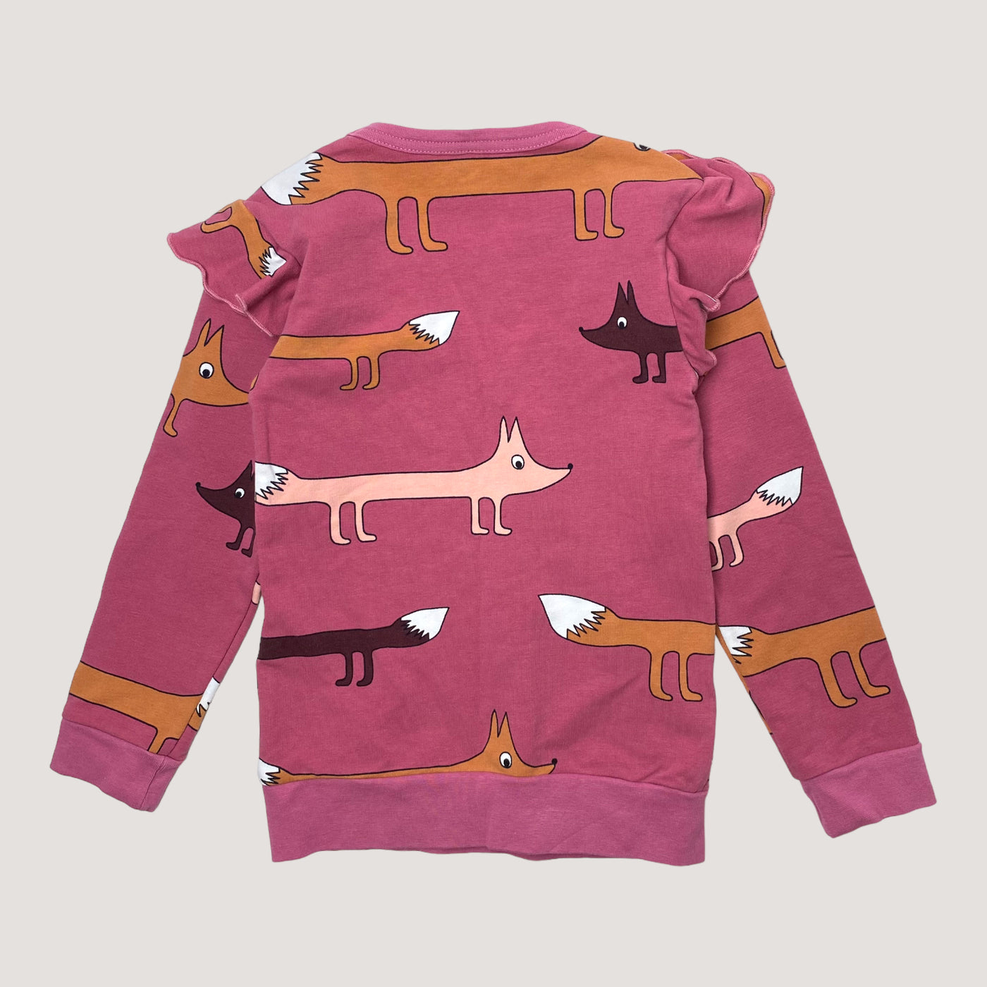 Blaa frill sweatshirt, fox | 98/104cm