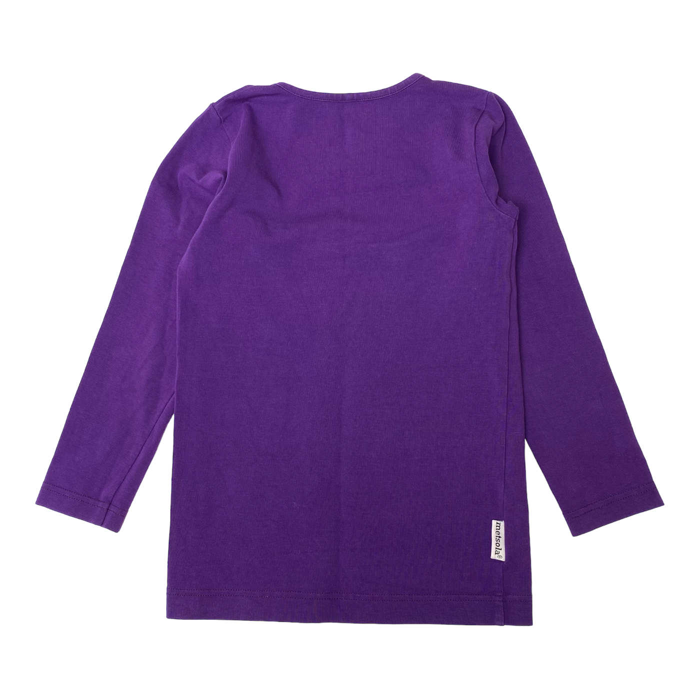 Metsola basic shirt, purple | 110cm
