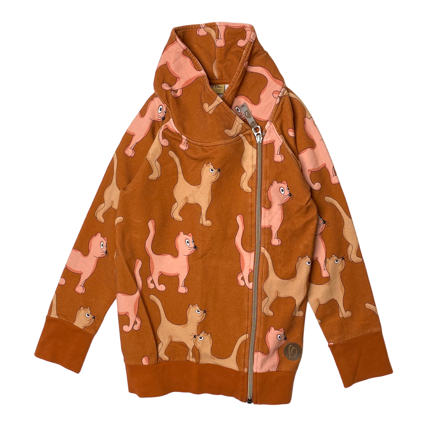 Blaa sweat jacket, cat | 122/128cm