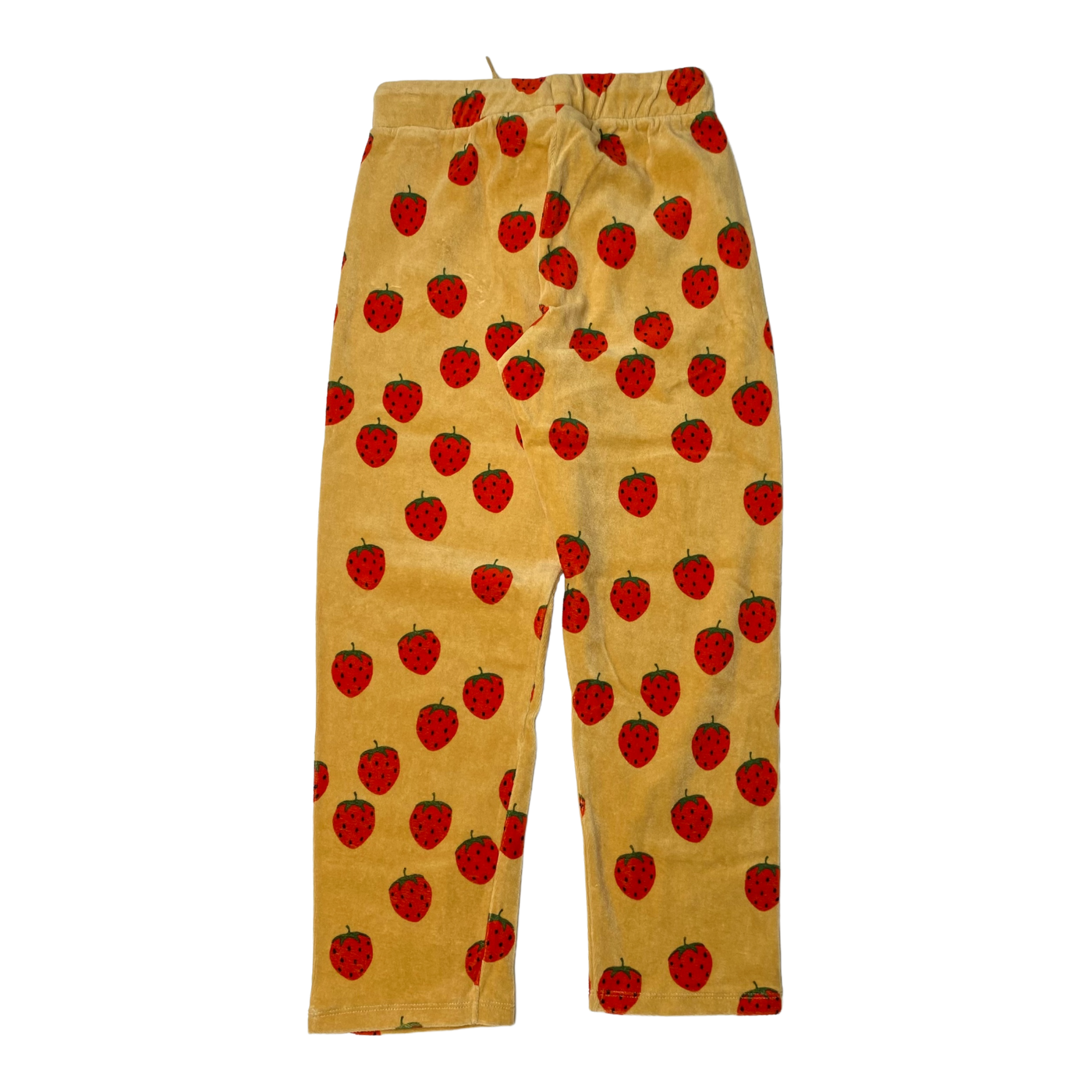 Mini Rodini fleece pants, strawberry | 128/134cm