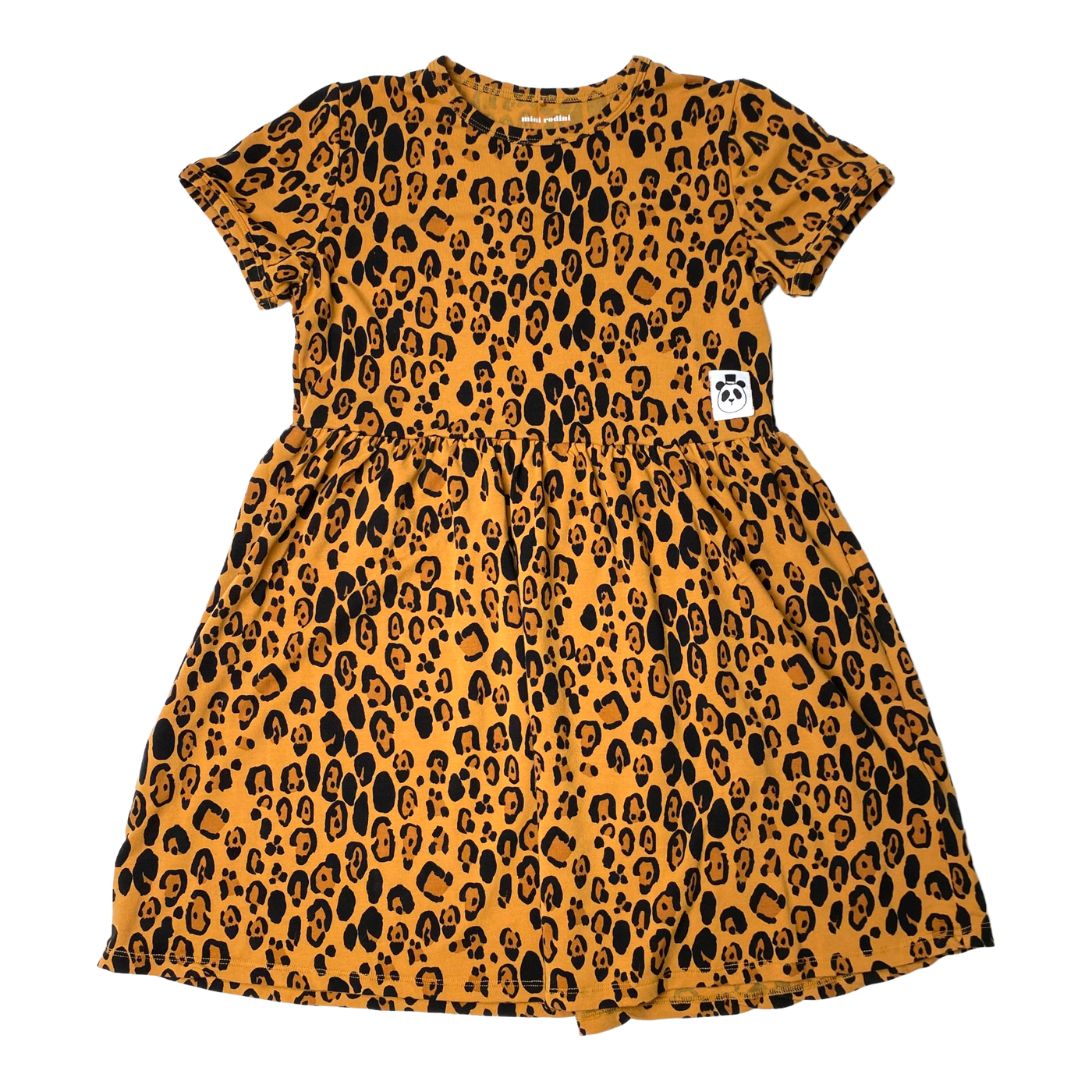 Mini Rodini t-shirt dress, leopard | 128/134cm