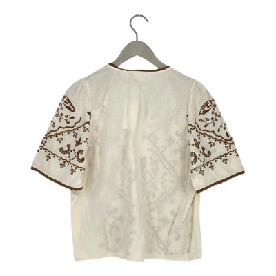 Sézane linen top, white | woman 38