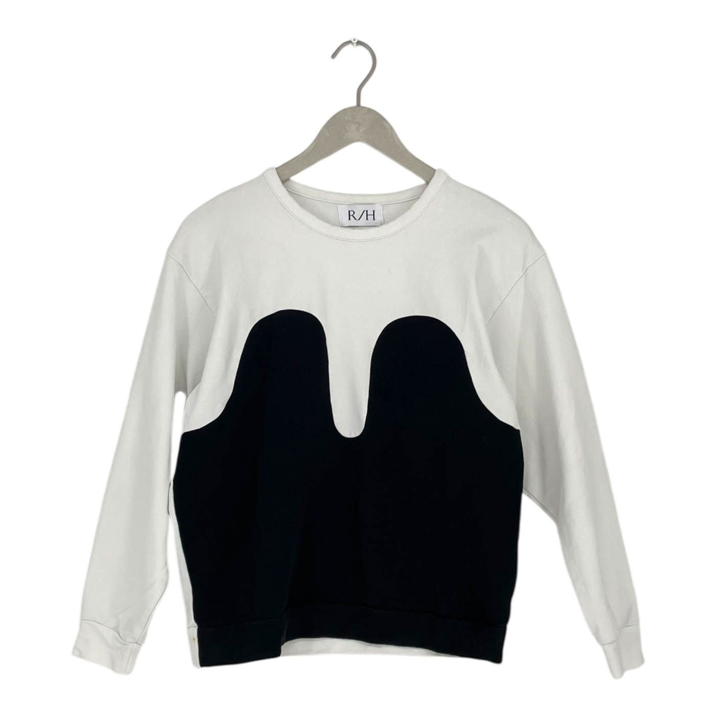 R/H mickey sweatshirt, white/black | woman M