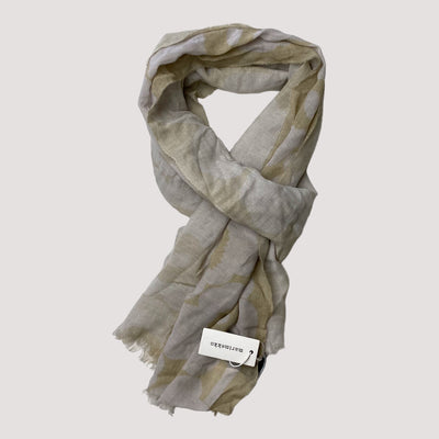 Marimekko woven scarf, almond/tan | woman