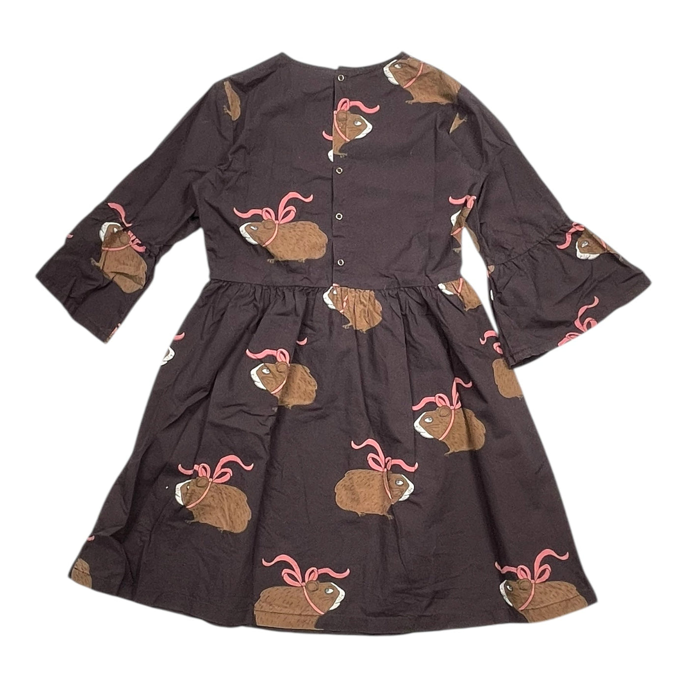 Mini Rodini woven dress, guinea pigs | 128/134cm