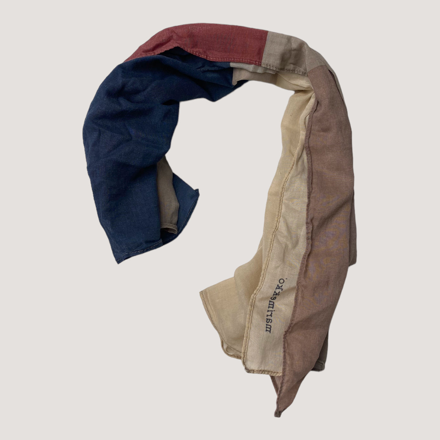 Marimekko woven scarf, almond | unisex