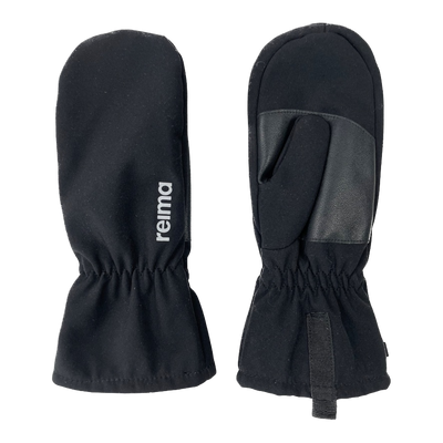 Reima osaten rain mittens, black | 12-14 y