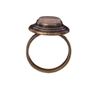 Kalevala Koru ring, bronze and misty rose