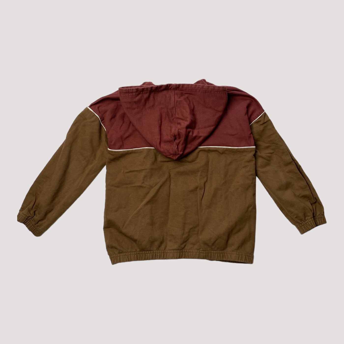 Mainio hoodie, golden brown / dark red | 122/128cm