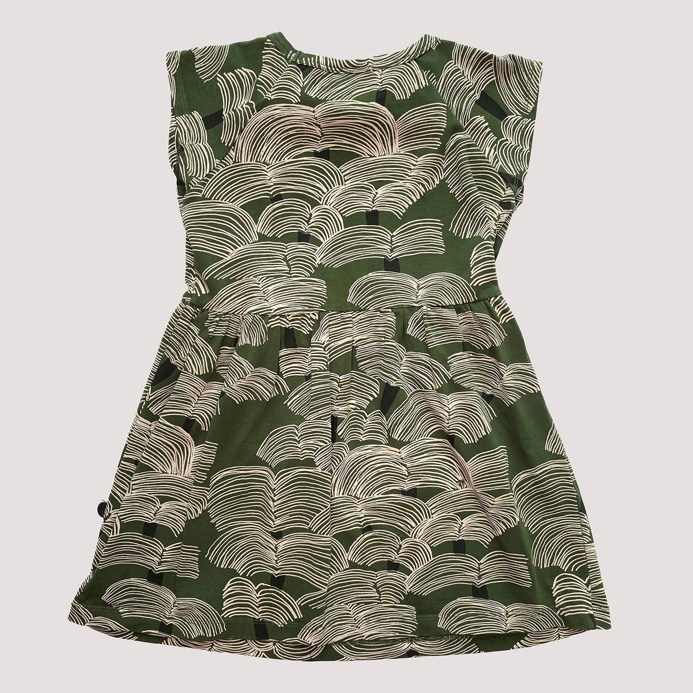 bow collar dress, green | 98/104cm