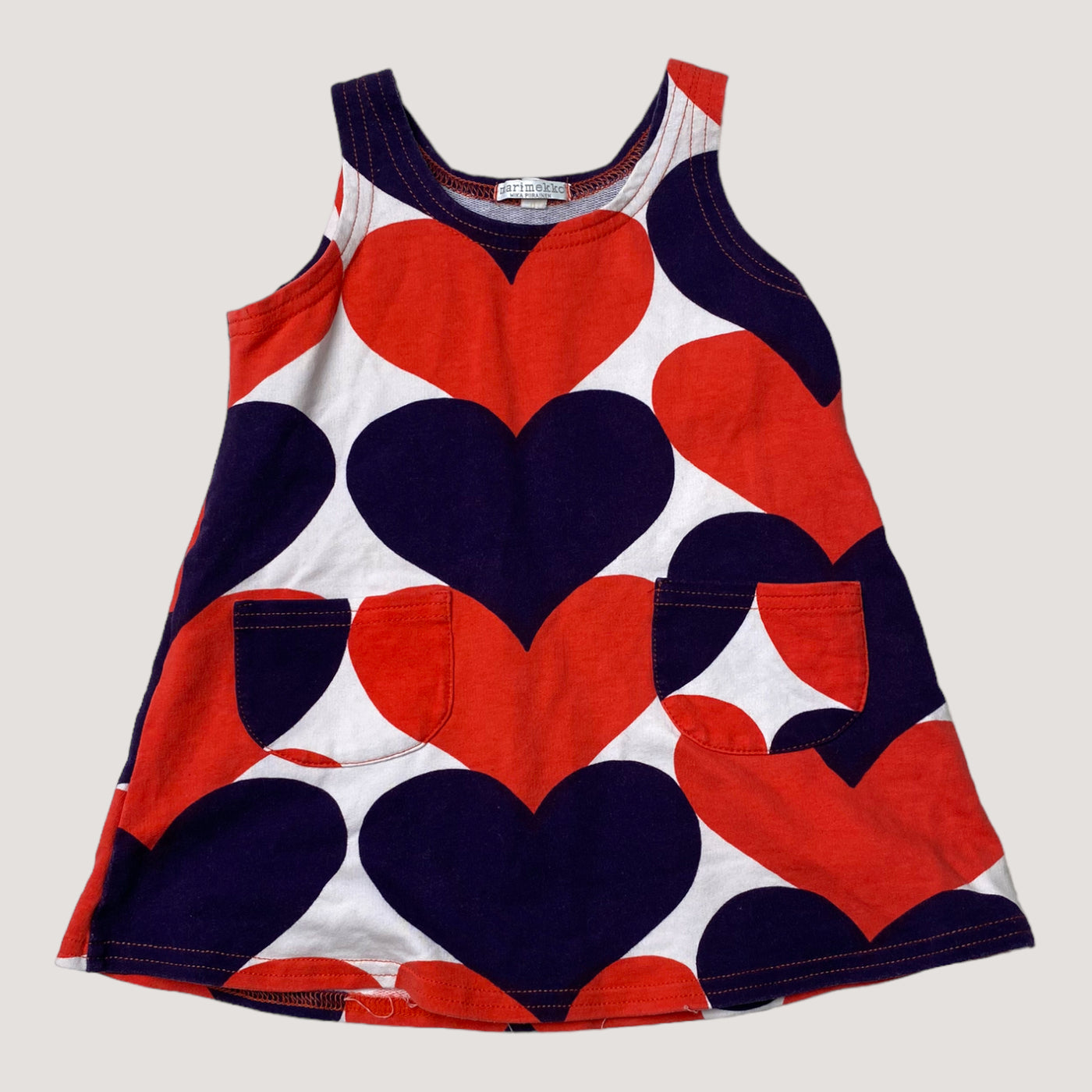 Marimekko dress, hearts | 90cm