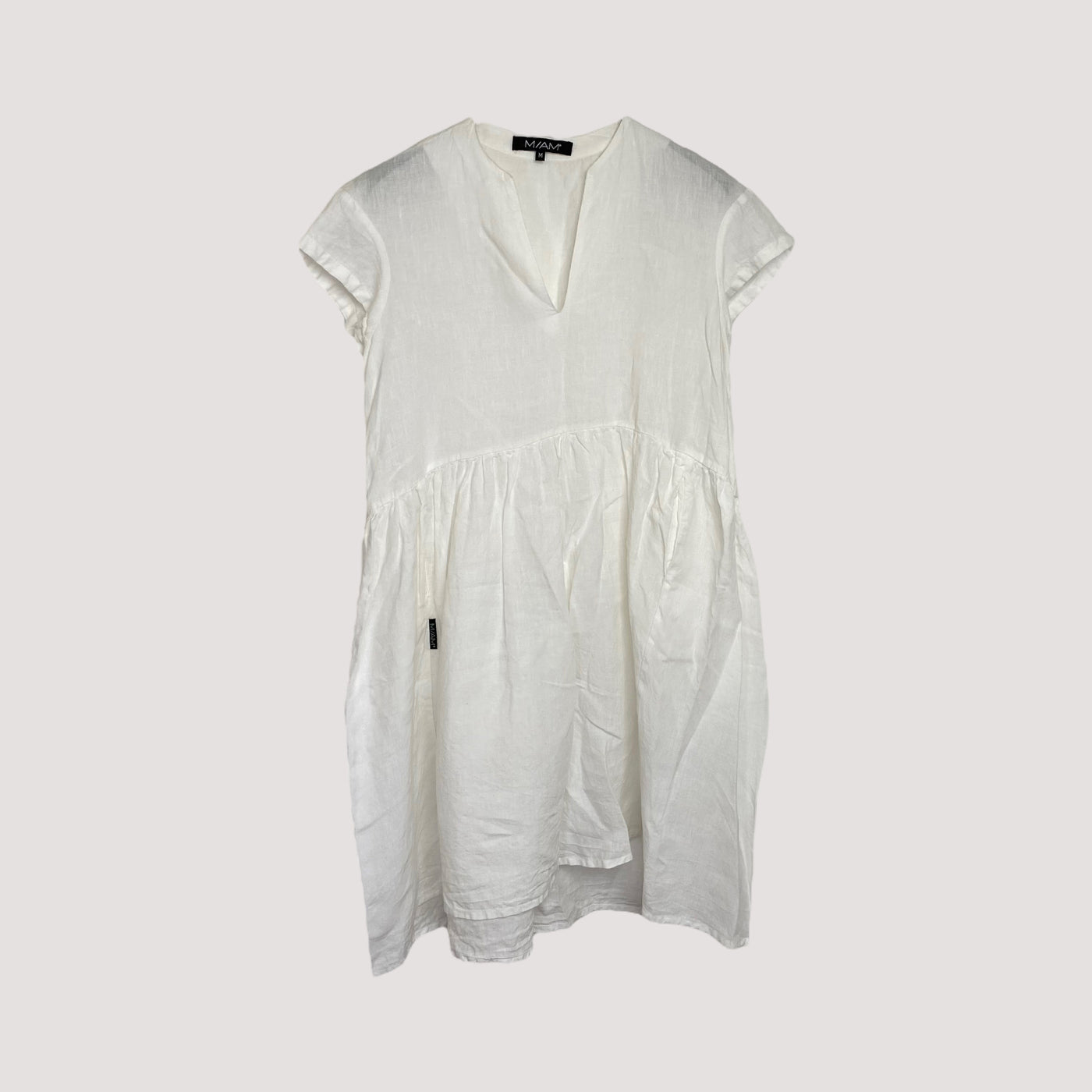 linen dress, white | women M