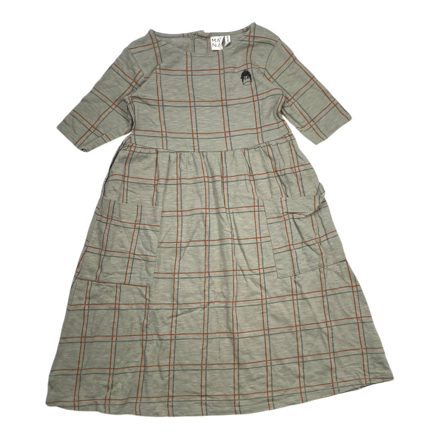 Mainio dress, green | 122/128cm