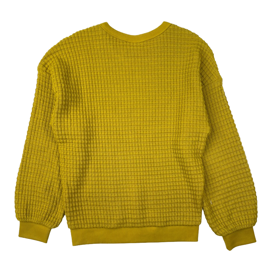 Mainio stellar knit shirt, lemon chiffon | 122/128cm