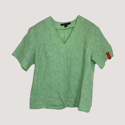 linen shirt, tea green | women S