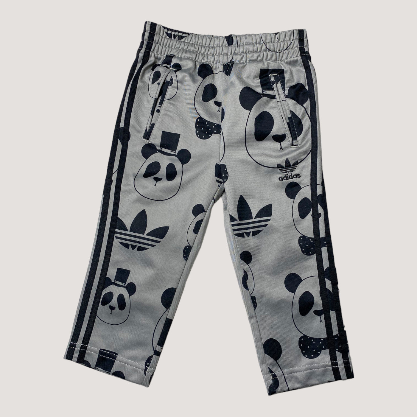 Mini Rodini sweat pants, panda | 86/92cm
