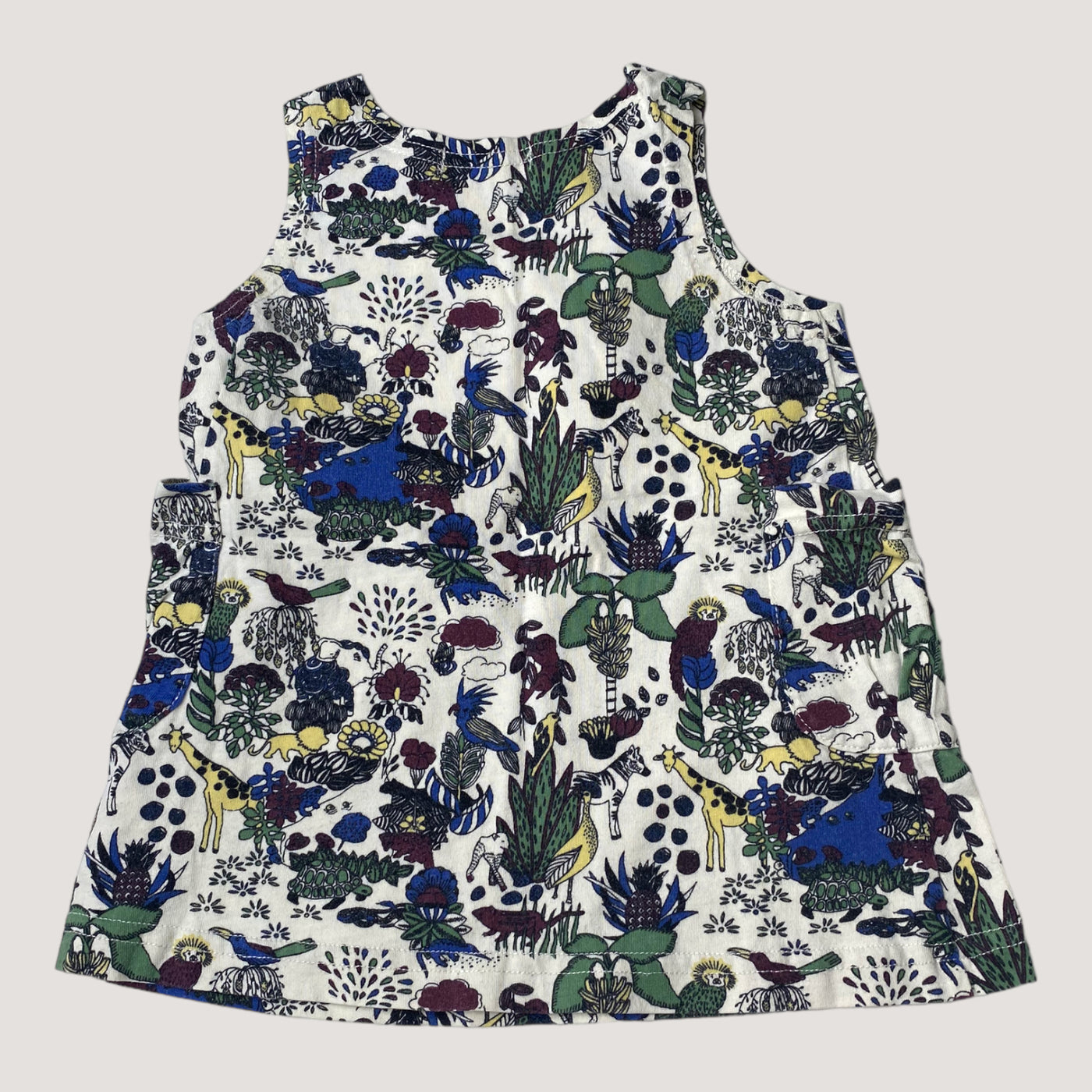 Aarre sleeveless dress, animals | 80cm