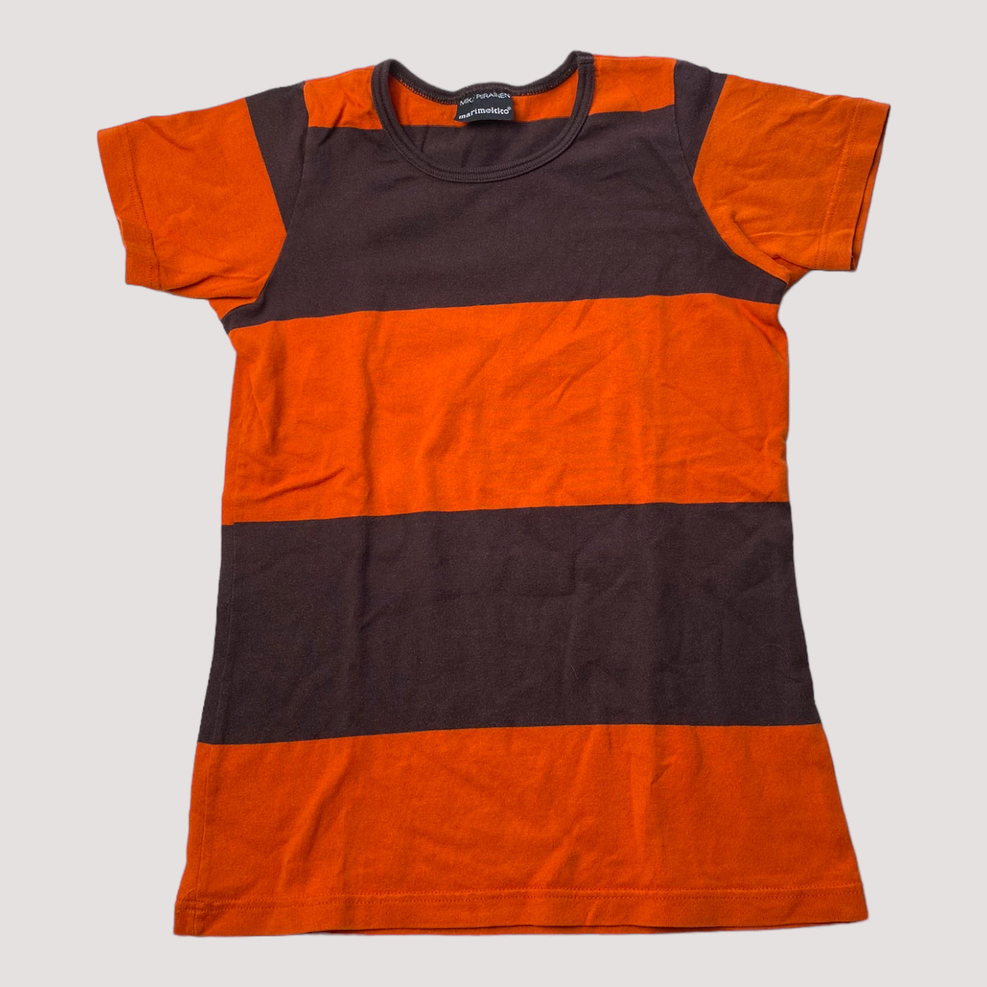 Marimekko t-shirt, chocolate / orange | 150cm