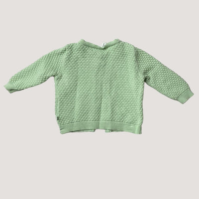 Molo knitted cardigan, tea green | 62cm