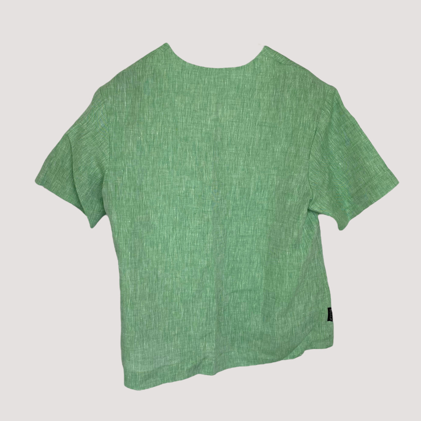 linen shirt, tea green | women S