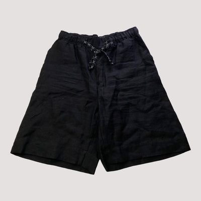 linen shorts, black | women XS/S