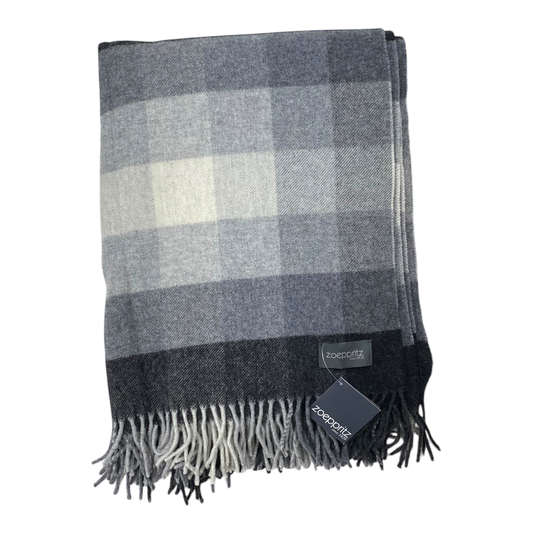 Zoeppritz cardiff wool blanket, cheched | 130cm x 190cm