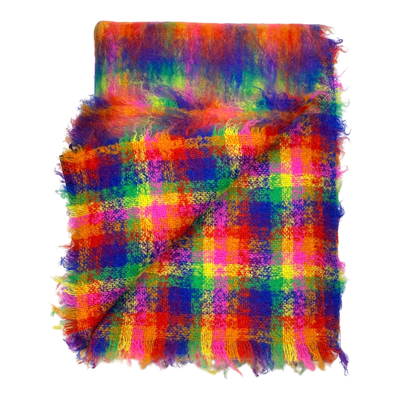 Zoeppritz raincheck mohair blanket, cheched | 135cm x 200cm