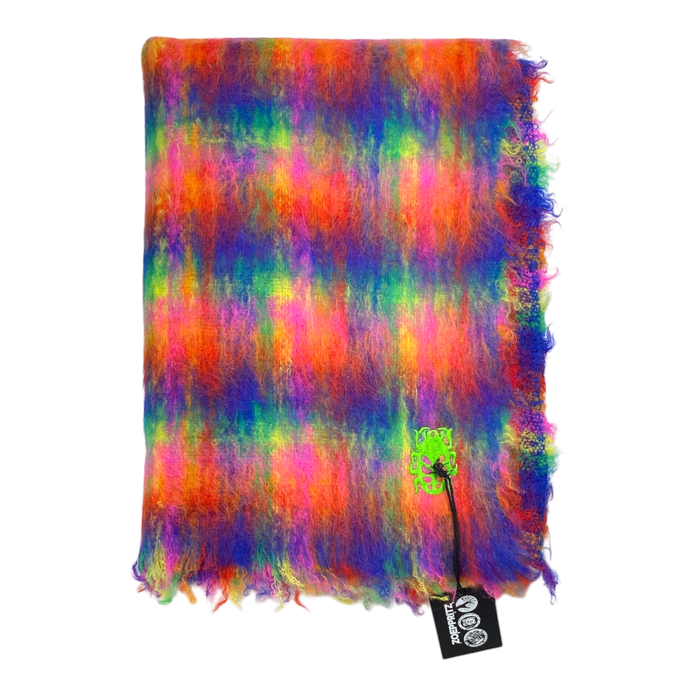 Zoeppritz raincheck mohair blanket, cheched | 135cm x 200cm