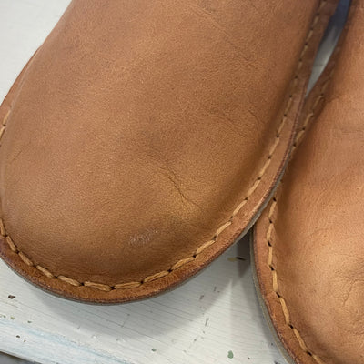 VIBAe Roma leather slippers, fawn tan | 41