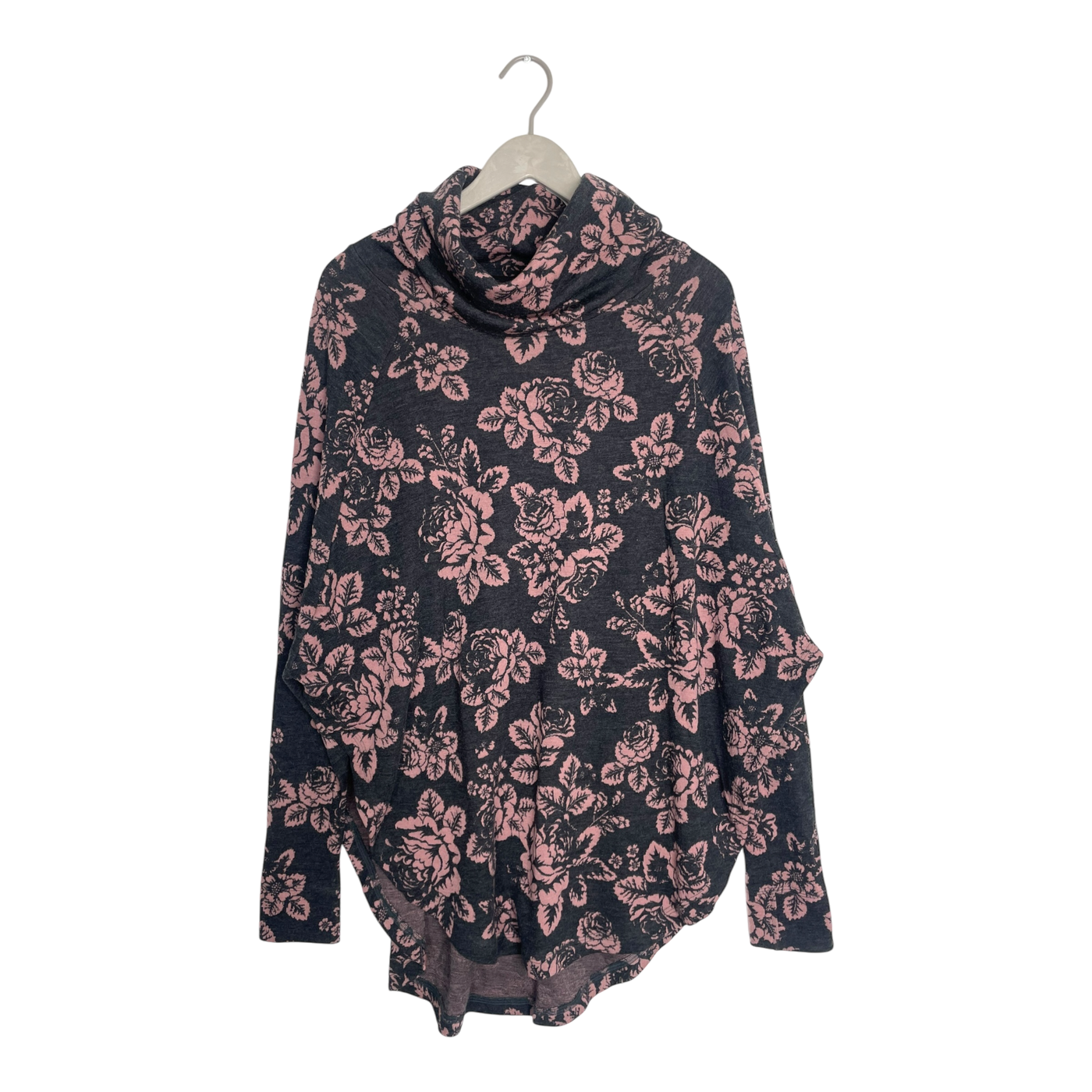 Ommellinen merino pancho, babushka roses | L