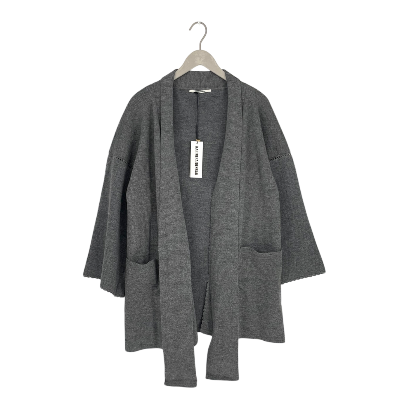 KARINFRAIDENRAIJ knitted katari cardigan, grey | woman onesize