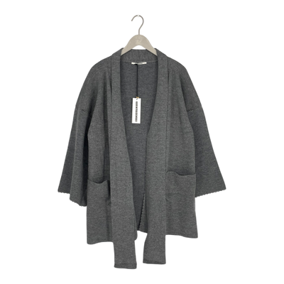 KARINFRAIDENRAIJ knitted katari cardigan, grey | woman onesize