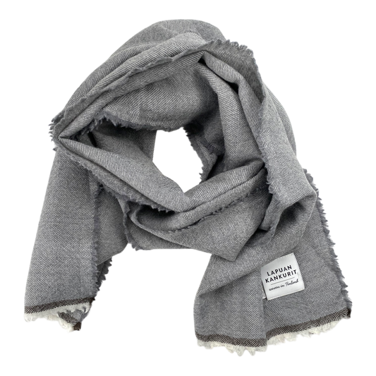 Lapuan Kankurit merino wool scarf, grey