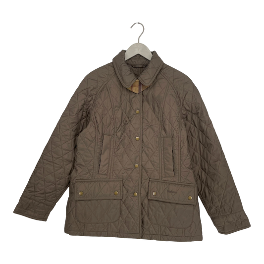 Barbour quilted jacket, olive green/brown | woman 40