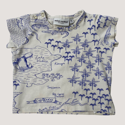 t-shirt, croco map | 68/74cm