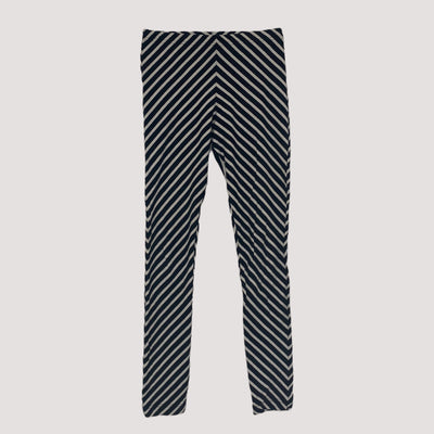 stripe leggings, white/black | woman S