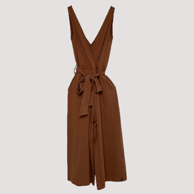 belted jumpsuit, chocolate | women XXS
