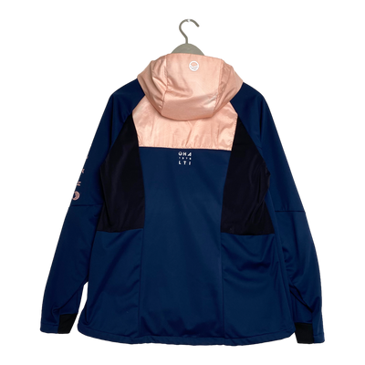 Halti cross country ski jacket, pink/midnight blue | woman 40