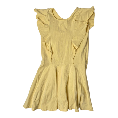 Gugguu frill dress, lemon chiffon | 146cm