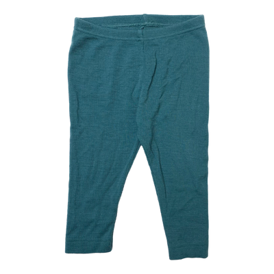 Metsola rib leggings, midnight green | 74/80cm