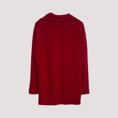 Marimekko knitted merino wool cardigan, red | one size