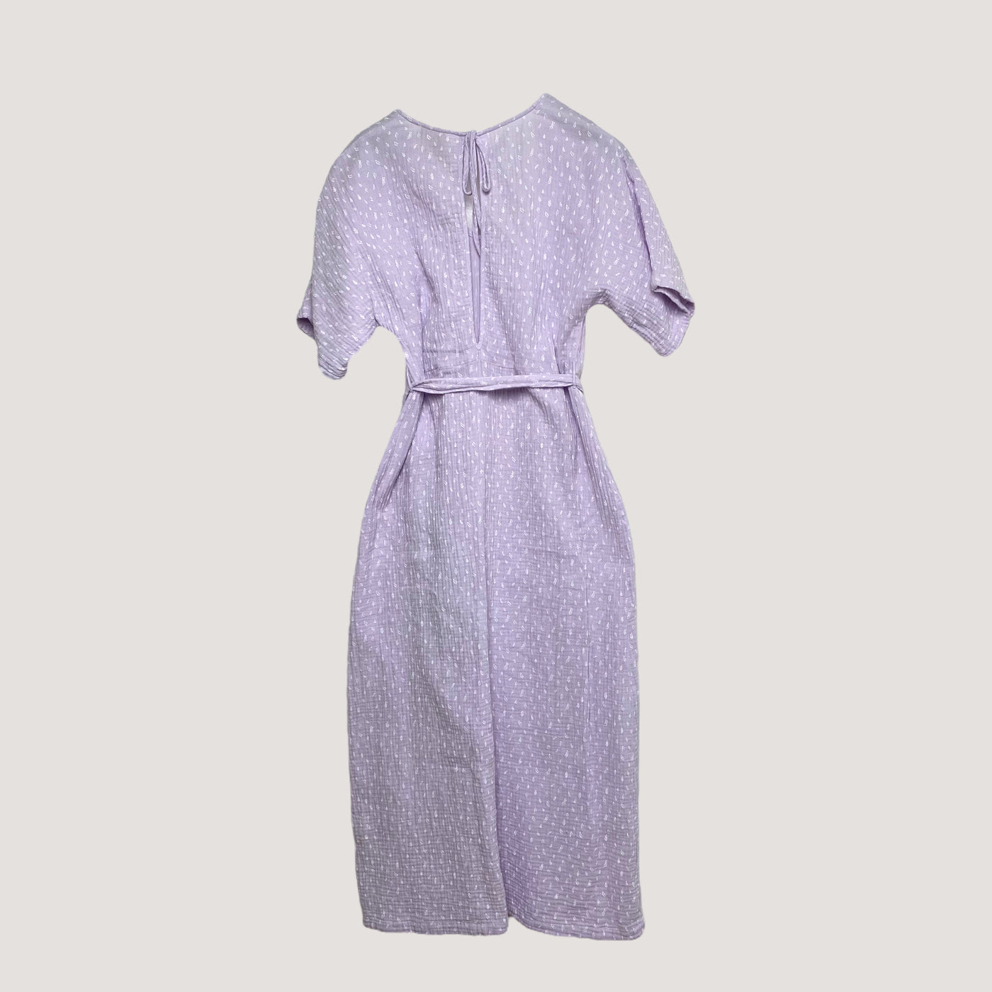 Kaiko woman boho midi dress, lilac leaf | woman XS