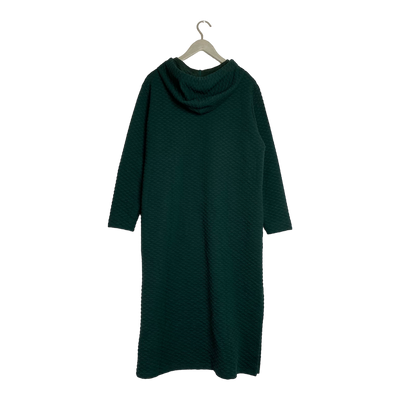 Aarre hooded bubble dress, dark green | woman XXL