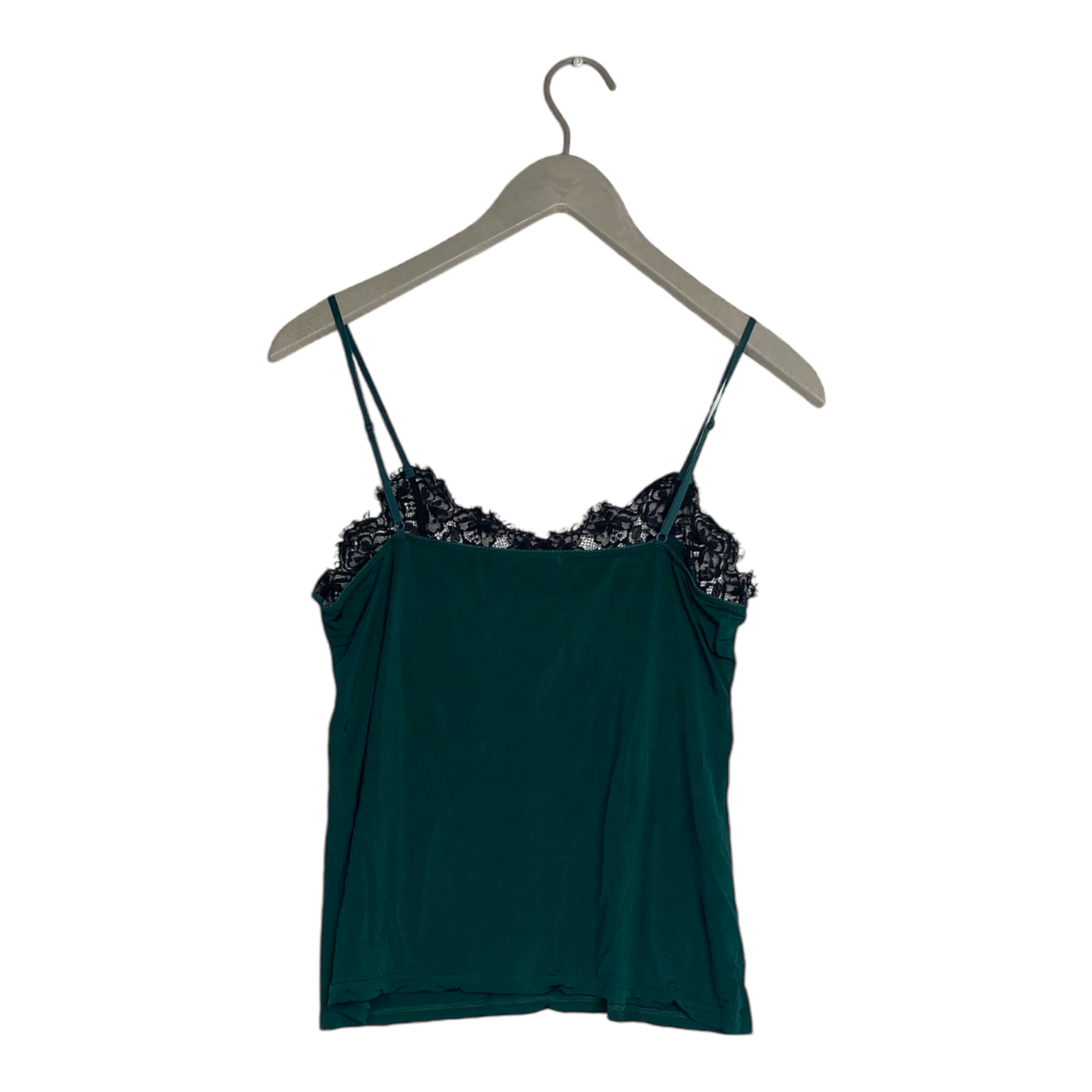 Ganni lace top, hunter green | woman S