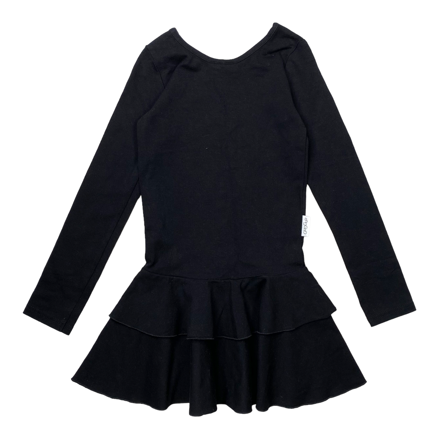 Gugguu frilla dress, black | 110cm