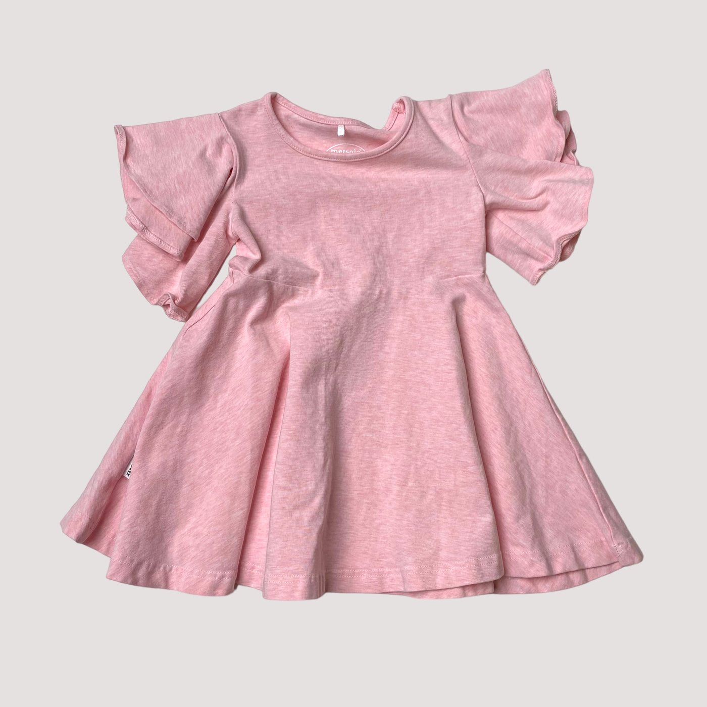 Metsola frill dress, pink | 86/92cm