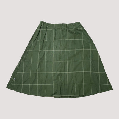 grid button skirt, green | 122/128cm